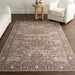 Washable Spill Proof Rug 120x180 cm Dark Brown