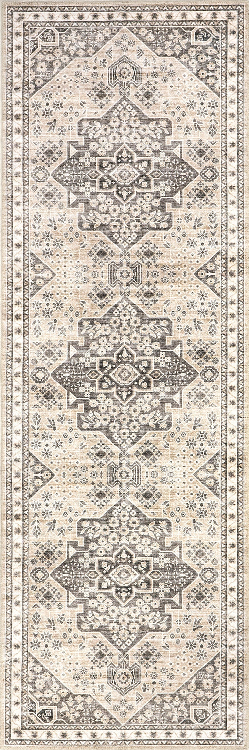 Washable Spill Proof Rug 120x180 cm Taupe Color