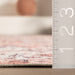 Washable Spill Proof Rug 160 cm Rust Color