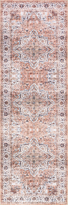 Washable Spill Proof Rug 160 cm Rust Color