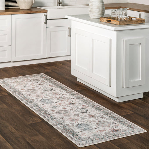 Washable Spill Proof Rug 160x230 cm Ivory Multicolor