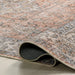 Washable Spill Resistant Rug for High Traffic Areas Rust