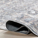 Washable Spill Resistant Rug in Grey 150cm