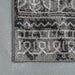 Washable Stencil Area Rug 140x200 cm Dark Grey