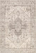 Washable Taupe Medallion Area Rug 140cm x 200cm