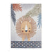 Washable Vida Kids Lion Flatweave Multicolour Rug