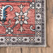 Washable Vintage Medallion Rug 120x180 cm Brick