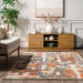 Washable Volcanic Area Rug 150x240 cm Rust Color