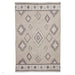 Washable Whisper H1066 Modern Abstract Textured Soft-Touch Printed Polyester Flatweave Beige Rug