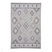 Washable Whisper H1066 Modern Abstract Textured Soft-Touch Printed Polyester Flatweave Grey/Green Rug