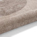 Washable Whisper H1067 Modern Abstract Textured Soft-Touch Printed Polyester Flatweave Beige Rug