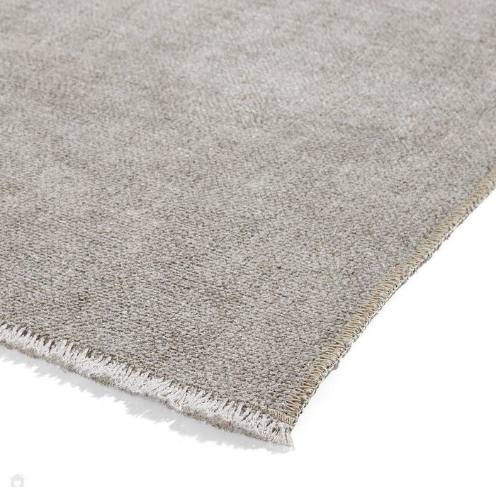 Washable Whisper H1067 Modern Abstract Textured Soft-Touch Printed Polyester Flatweave Beige/Green Rug