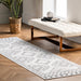 Washable White Moroccan Area Rug for Home Décor