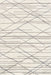 Washable Wool Area Rug 140x200 cm Ivory Pick-Up Sticks Design