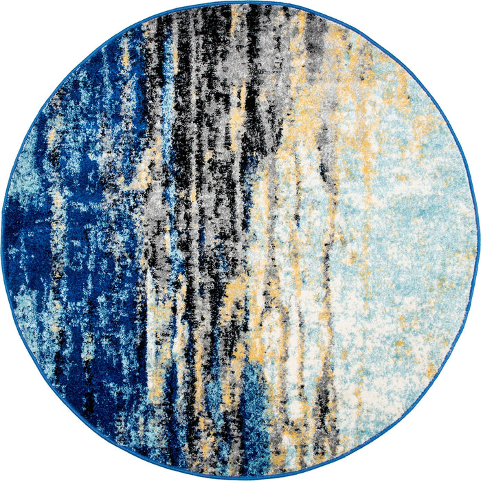 Waterfall Area Rug 140x200 cm in Blue