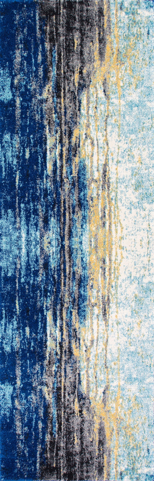 Waterfall Area Rug in Blue Tones 160x230 cm