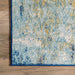 Waterfall Area Rug in Blue for Living Room Decor