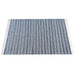 Wayne Hand-Woven PET Striped Area Rug in Blue and Ivory