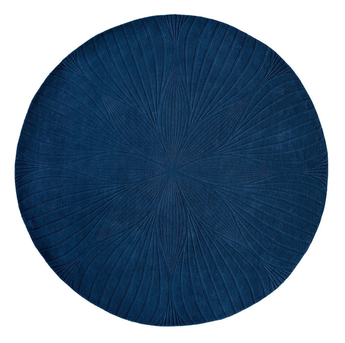 Wedgwood Folia 38308 Navy Round Rug