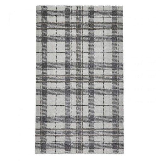 Wellness 6630 Modern Tartan Check Cream/Light Grey Rug