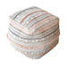 Welsh Cotton Pouf with Printed Design for Home Decor