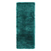 Whisper Super-Soft Fine Yarn Silky Shimmer Polyester Plain Shaggy Dark Teal Rug