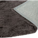 Whisper Super-Soft Fine Yarn Silky Shimmer Polyester Plain Shaggy Graphite Rug