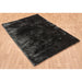 Whisper Super-Soft Fine Yarn Silky Shimmer Polyester Plain Shaggy Graphite Rug