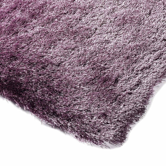 Whisper Super-Soft Fine Yarn Silky Shimmer Polyester Plain Shaggy Heather Rug