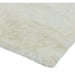 Whisper Super-Soft Fine Yarn Silky Shimmer Polyester Plain Shaggy Ivory Rug