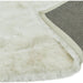 Whisper Super-Soft Fine Yarn Silky Shimmer Polyester Plain Shaggy Ivory Rug