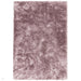 Whisper Super-Soft Fine Yarn Silky Shimmer Polyester Plain Shaggy Pink Rug 120 x 180 cm