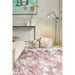 Whisper Super-Soft Fine Yarn Silky Shimmer Polyester Plain Shaggy Pink Rug