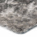 Whisper Super-Soft Fine Yarn Silky Shimmer Polyester Plain Shaggy Tungsten Rug