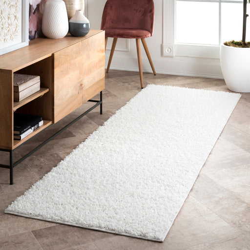 White Shag Area Rug 120x180 cm Pet-Friendly Soft Comfort