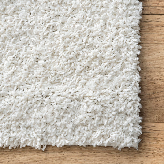 White Shag Area Rug 160x230 cm For Home Decor