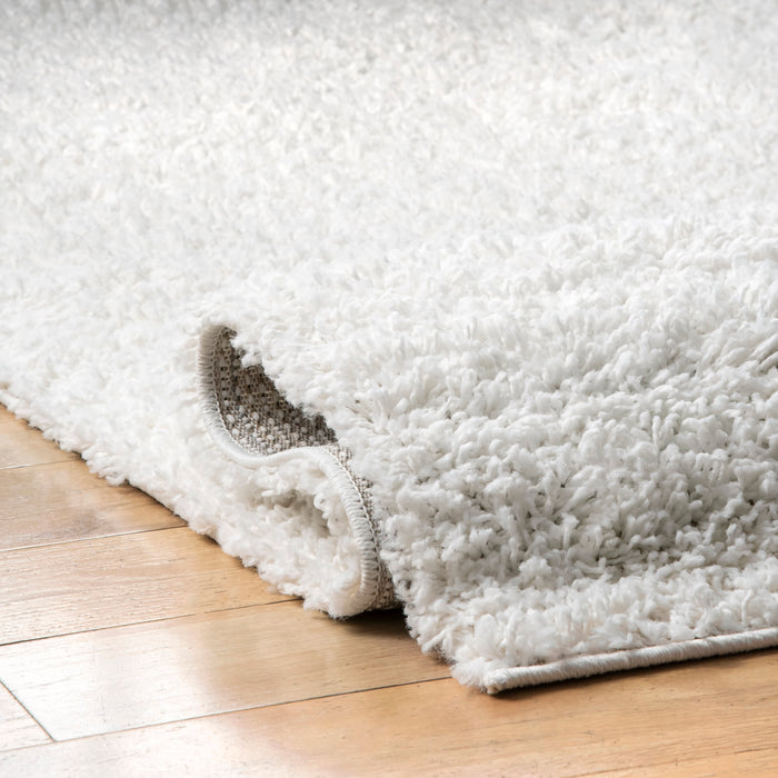 White Shag Area Rug 160x230 cm For Home Decor