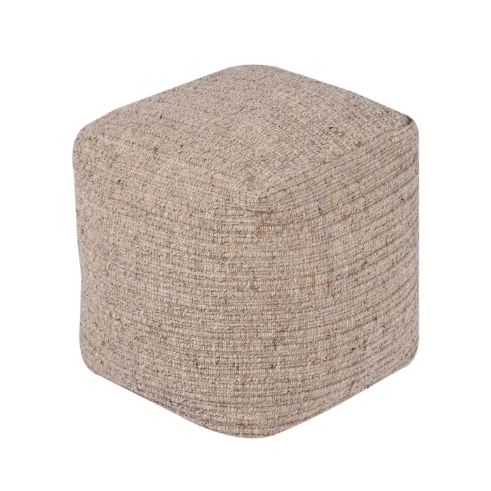 Wilcox Wool Pouf For Living Room And Bedroom Use