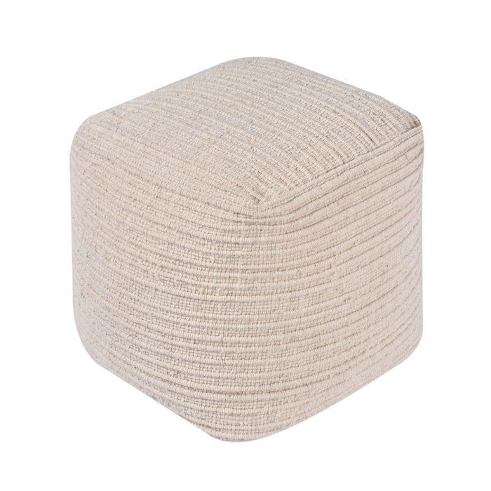 Wilcox Wool Pouf For Living Room And Bedroom Use