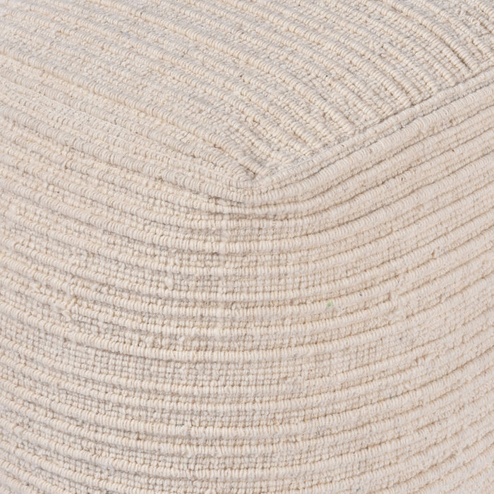 Wilcox Wool Pouf For Living Room And Bedroom Use