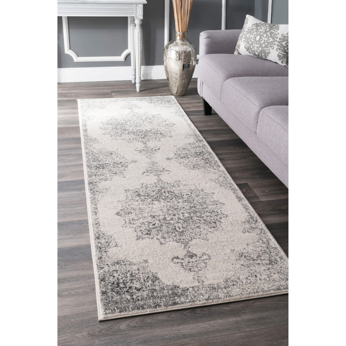 Wildflower Medallion Area Rug 160x230 Cm Grey