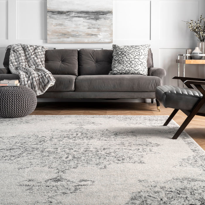 Wildflower Medallion Area Rug 160x230 Cm Grey