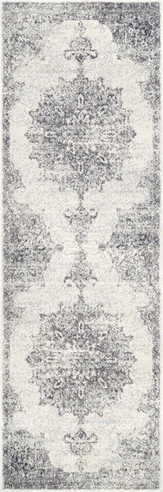 Wildflower Medallion Area Rug 160x230 Cm Grey