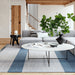 Willamette Plaid Wool Rug Blue 160x230 cm