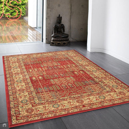 Windsor Traditional WIN09 Red/Multi Rug