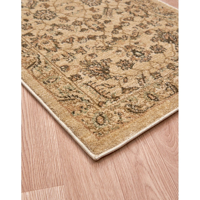 Windsor WIN04 Traditional Classic Floral Vine Bordered Beige/Natural/Multi Rug