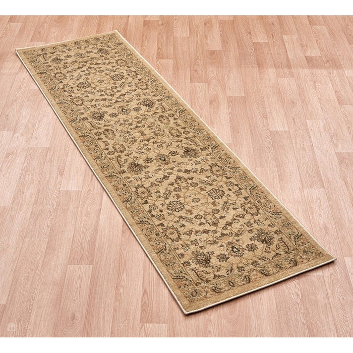 Windsor WIN04 Traditional Classic Floral Vine Bordered Beige/Natural/Multi Rug