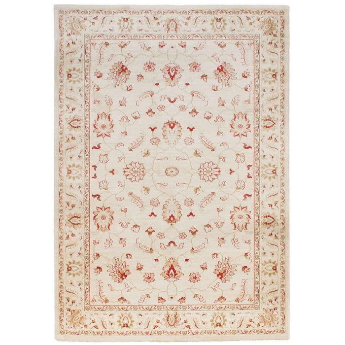 Windsor WIN04 Traditional Classic Floral Vine Bordered Beige/Natural/Multi Rug