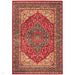 Windsor WIN08 Traditional Classic Floral Vine Medallion Border Red/Navy/Beige/Multicolour Rug