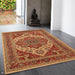 Windsor WIN10 Traditional Classic Floral Vine Medallion Border Red/Multi Rug